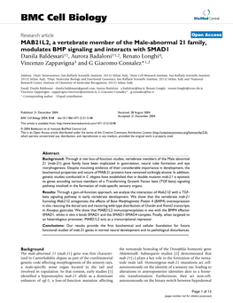 BMC Cell Biology Biomed Central