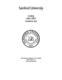 Catalog 2003-2004 Academic Year