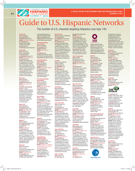 Guide to U.S. Hispanic Networks the Number of U.S