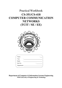 Computer Communication Networks (Tcit / Se / Ee)