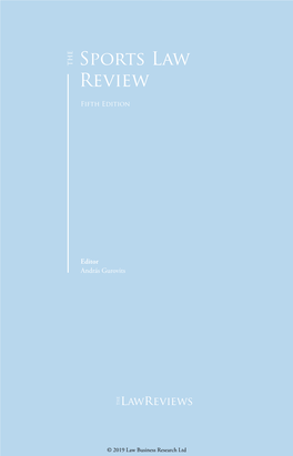Australia Chapter in the Sports Law Review