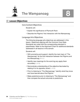 The Wampanoag