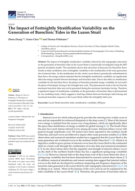 The Impact of Fortnightly Stratification Variability on the Generation Of