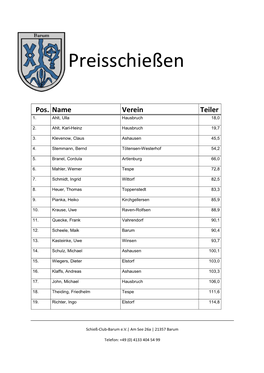 Preisschießen