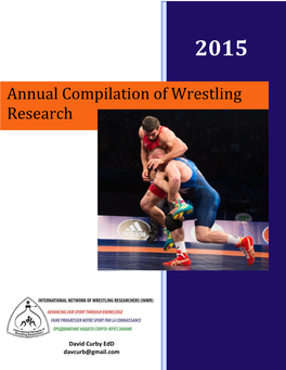 Annual Compilation of Wrestling Research