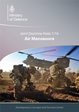 Joint Doctrine Note 1/16: Air Manoeuvre