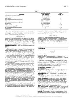 Enflurane Buffer Solution—Prepare a Solution of 0.05 M Monobasic Po- Tassium Phosphate