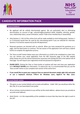 Candidate Information Pack