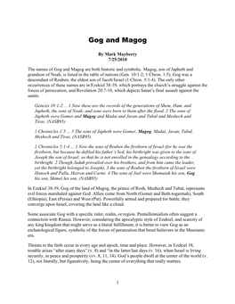 Gog and Magog