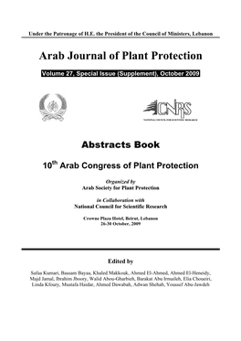 Arab Journal of Plant Protection