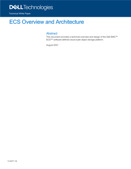 WP: ECS Overview & Architecture