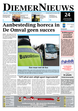 Aanbesteding Horeca in De Omval Geen Succes