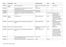 Call No. Responsibility Item Publication Details Date Note 1