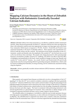 Mapping Calcium Dynamics in the Heart of Zebrafish Embryos With