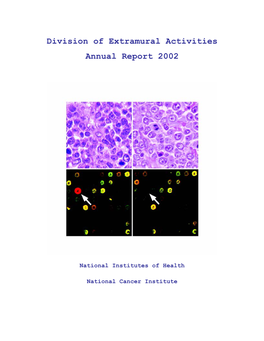 Division of Extramural Activities Annual Report 2002