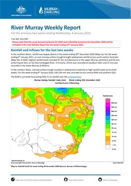 Weekly Report 06 January 2021