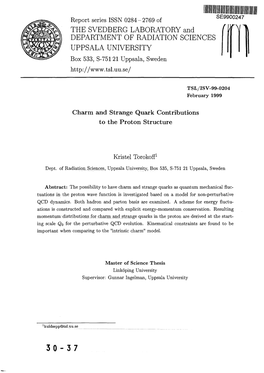 Charm and Strange Quark Contributions to the Proton Structure