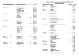 Fahrplan Für Haupt-Und Realschule Schuljahr 2008/2009