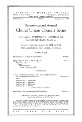 Choral Union Concert Series