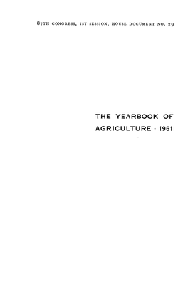 The Yearbook of Agriculture • 1961 ^