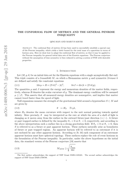 The Conformal Flow of Metrics and the General Penrose Inequality 3