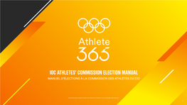 Ioc Athletes' Commission Election Manual