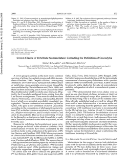 Crown Clades in Vertebrate Nomenclature