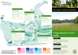 Blaise Estate Kings Weston Down Walk Leaflet