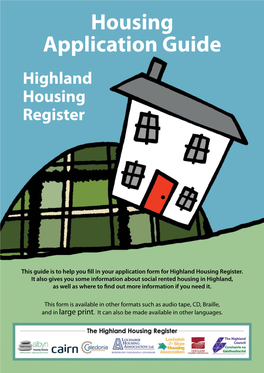 Housing Application Guide Highland Housing Register