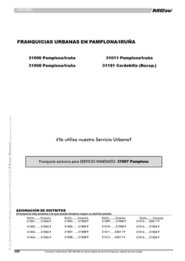 Franquicias Urbanas En Pamplona/Iruña