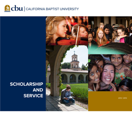 Scholarship and Service 2012–2013
