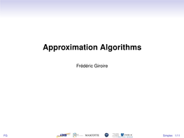 Approximation Algorithms