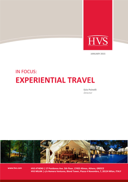 Experiential Travel