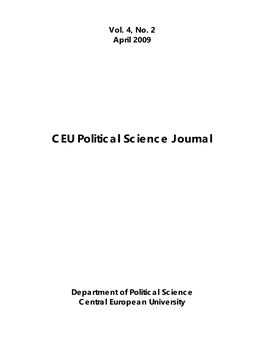 CEU Political Science Journal