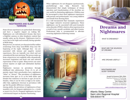 Dreams and Nightmares with a Person’S Waking Life