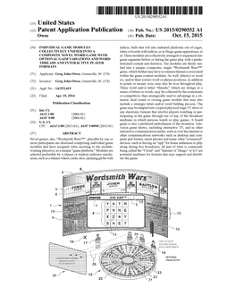 (12) Patent Application Publication (10) Pub. No.: US 2015/0290552 A1 Owoc (43) Pub