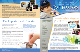 The Importance of Tzedakah Park East Day School Back Rabbi Arthur Schneier, After by Ivory D