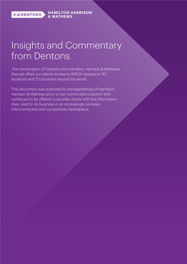 Insights and Commentary from Dentons