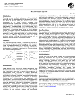 Benzimidazole-Opioids June 2021