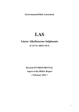 Linear Alkylbenzene Sulphonate (CAS No