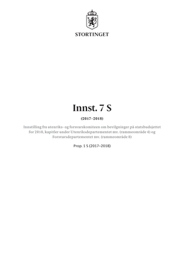 Innst. 7S (2017-2018)