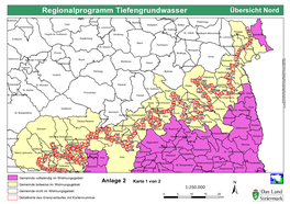 Regionalprogramm Tiefengrundwasser Übersicht Nord