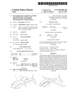 (12) United States Patent (10) Patent No.: US 9,555,681 B2 Klein (45) Date of Patent: Jan