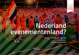 Advies Strategische Agenda En Beleidskader Sportevenementen