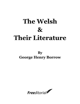 The Welsh & Their Literature