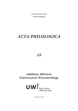 Acta Philologica 49