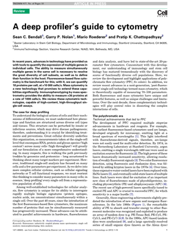 A Deep Profiler's Guide to Cytometry