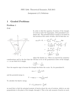 1 Graded Problems