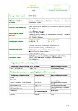 Methodology, Survey, Statistics, Demography, Economics, History, Political Science, Sociology, Information and Communication