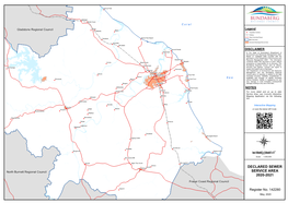 Declared Sewer Service Area 2020-2021